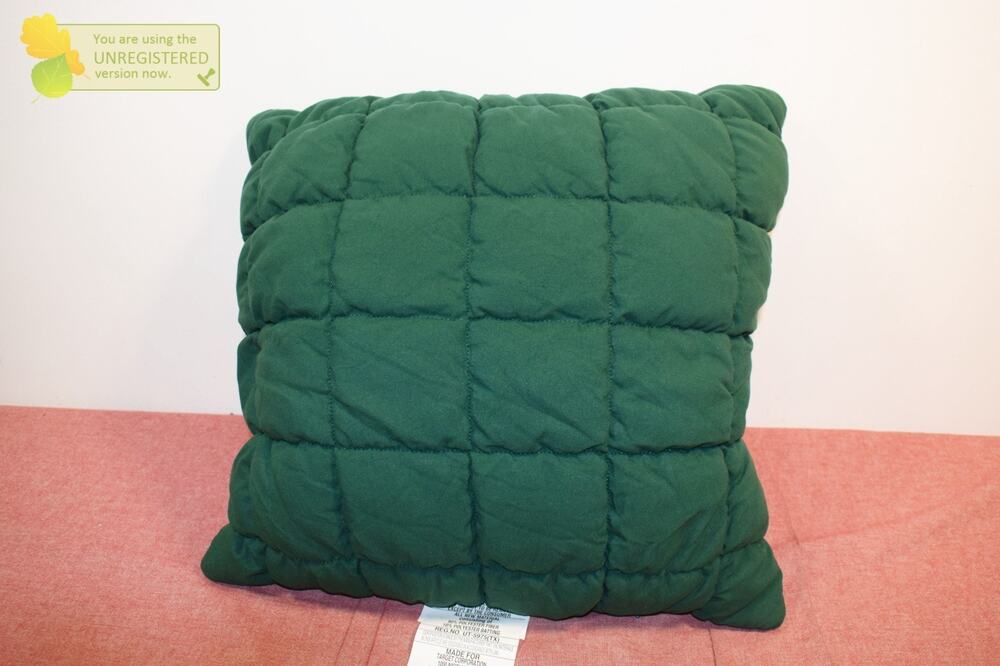 Room Essentials 19"x19" Quilted Solid Pillow Dark Green